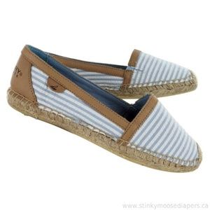 Sperry Top-Sider Danica 9.5 Blue/White Seersucker